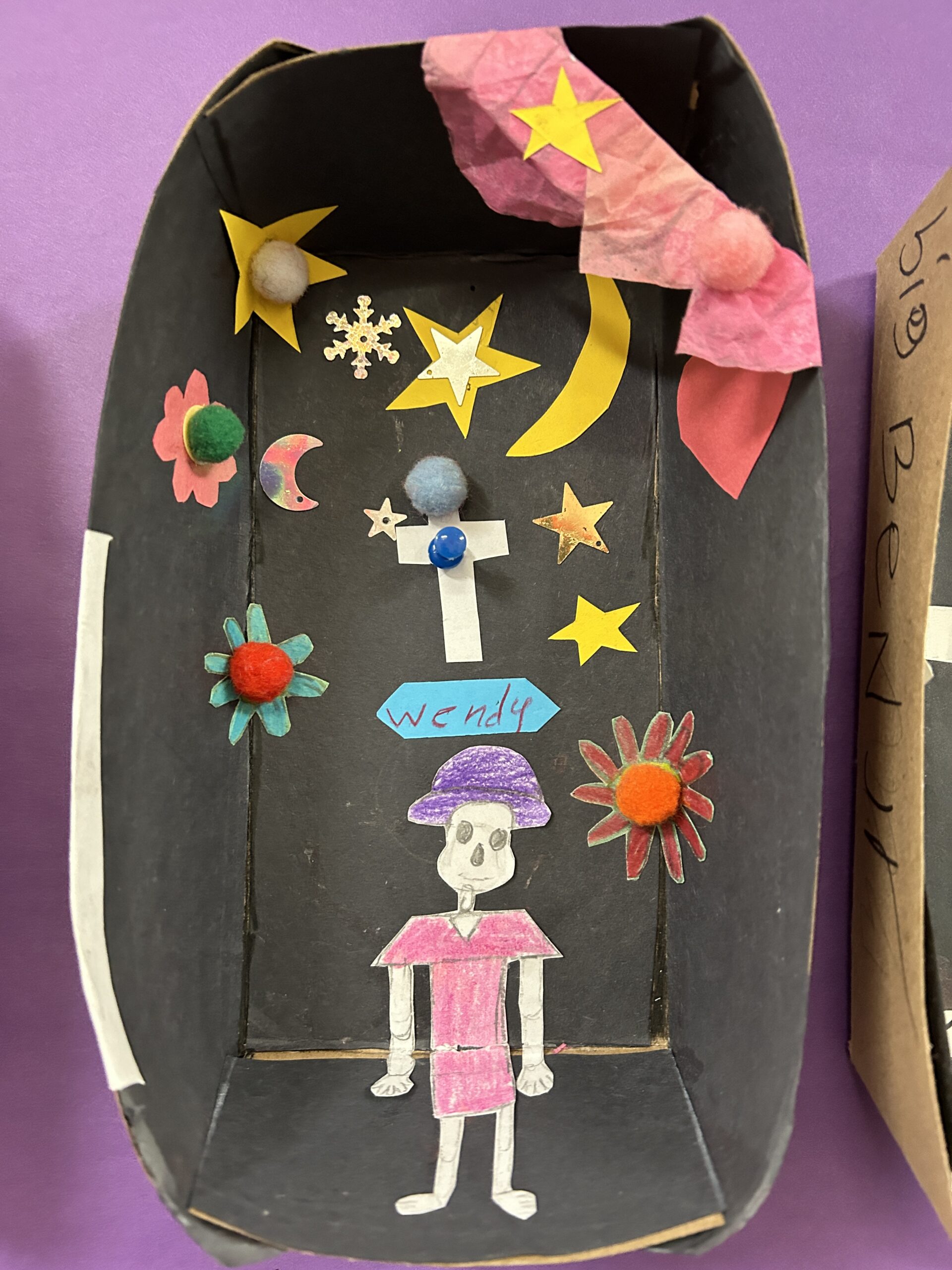 Day of the Dead Hispanic Heritage student art work