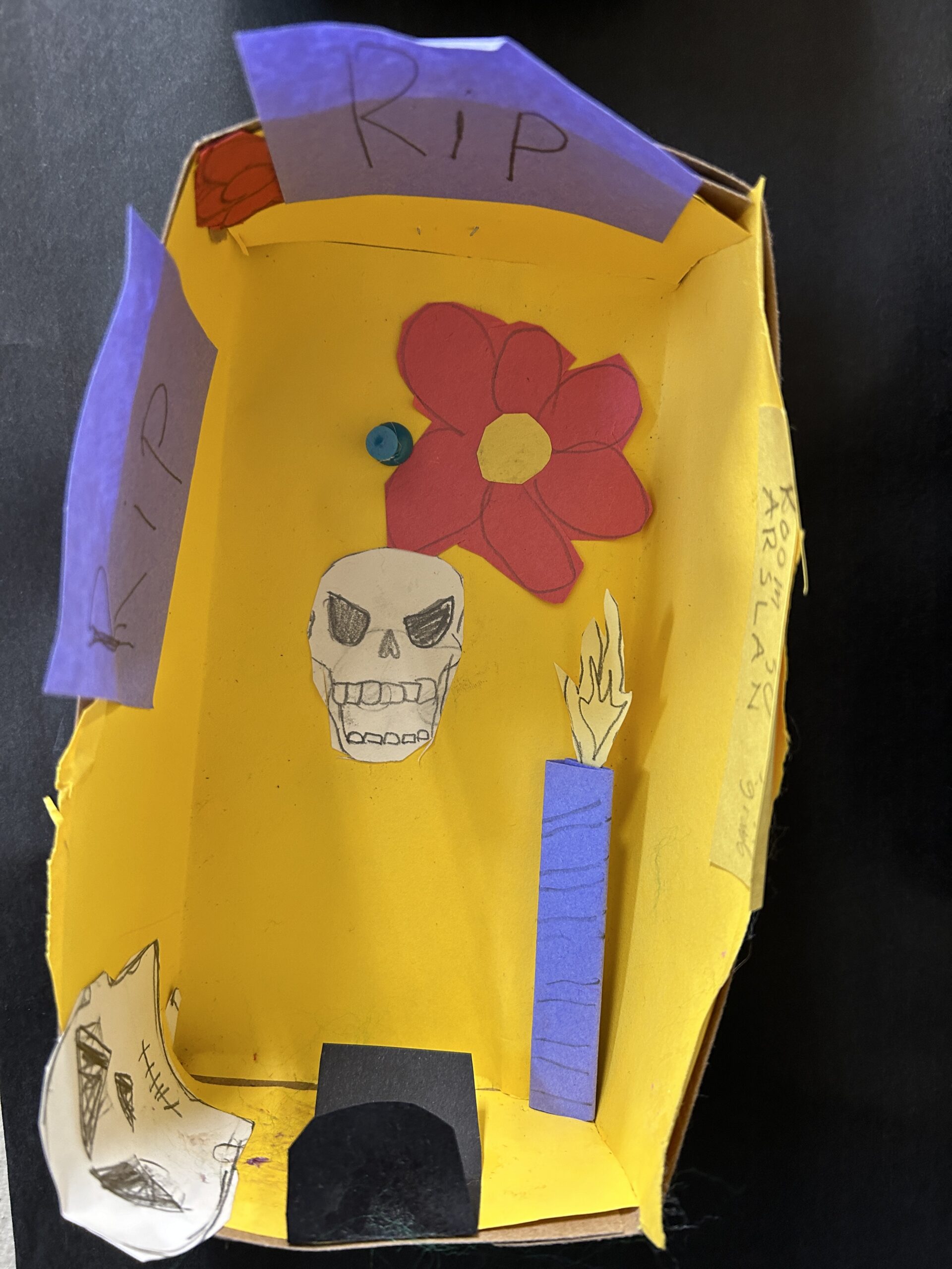 Day of the Dead Hispanic Heritage student art work