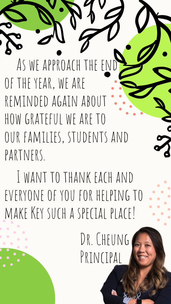 principal's end of the year message