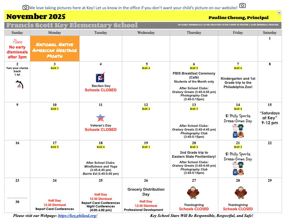 November 2025 calendar
