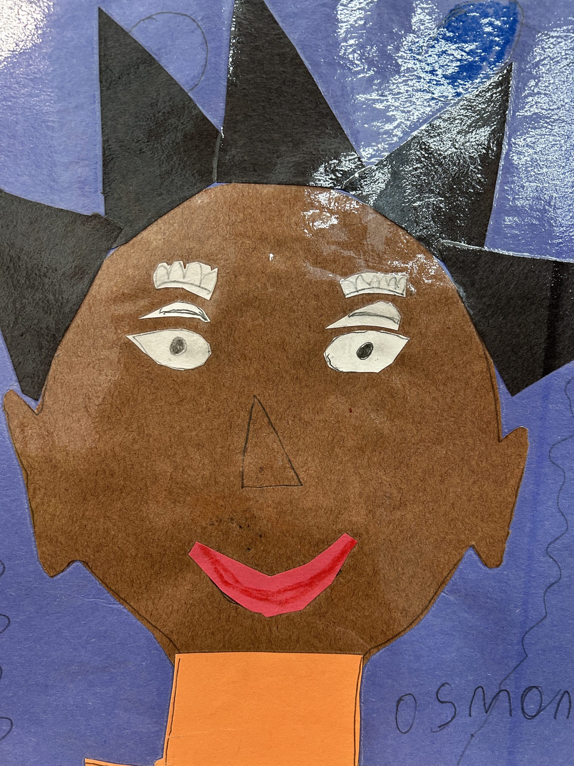 face collages outside of room 16 2025-2026