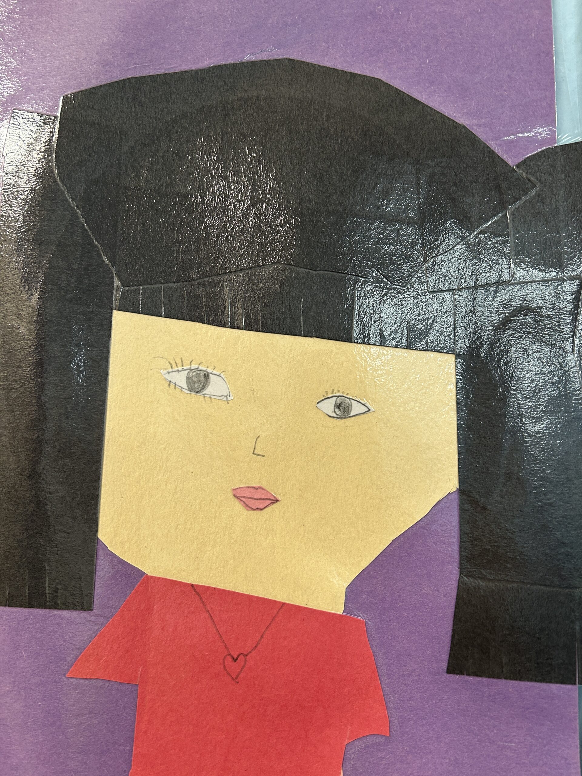 face collages outside of room 16 2025-2026