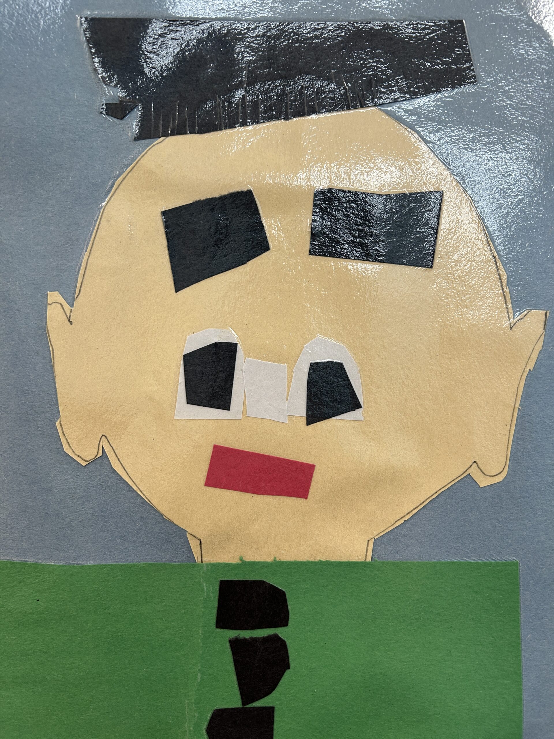 face collages outside of room 16 2025-2026