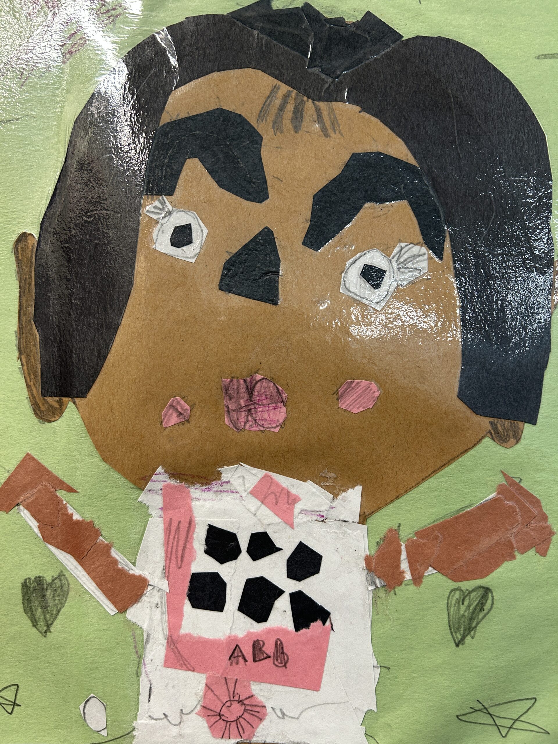 face collages outside of room 16 2025-2026