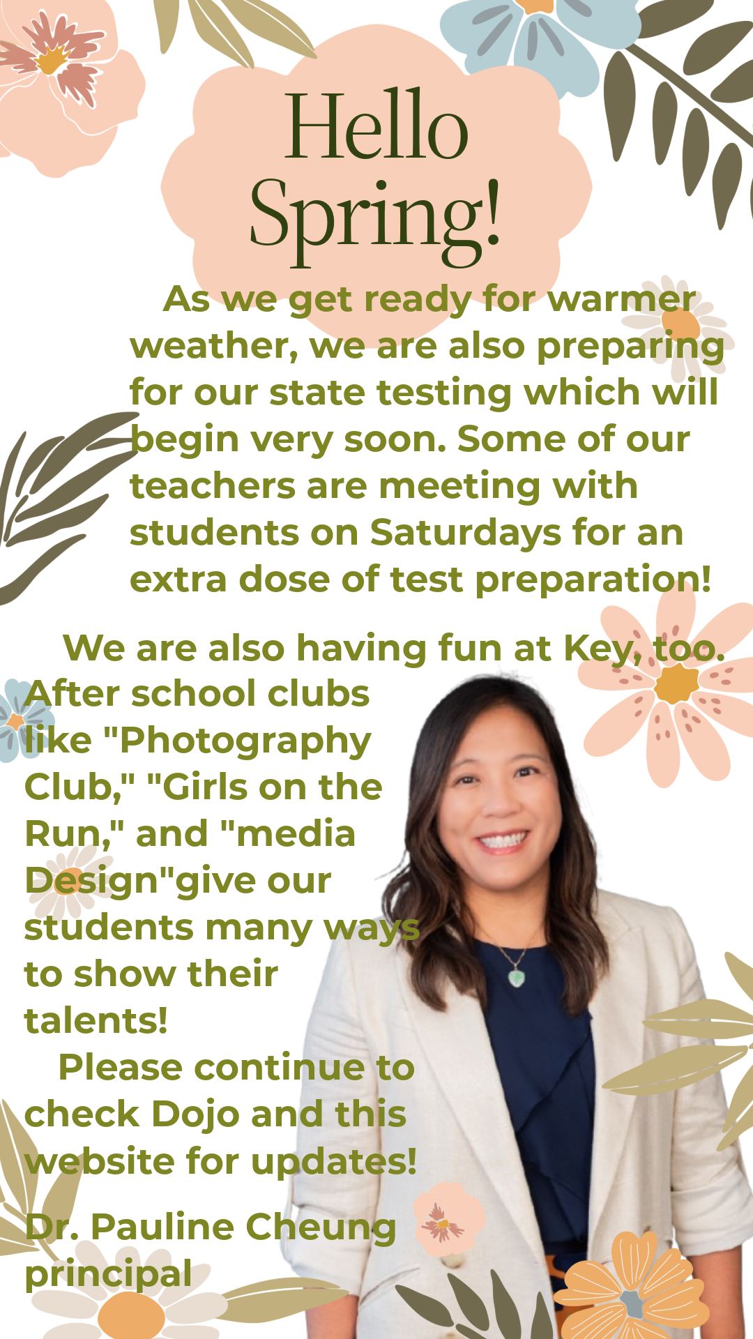 Spring 2026 principal message